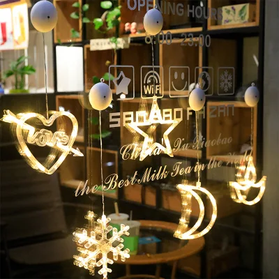 LED Christmas Sucker Lights Window Lights Creative Décoration de vacances Scène Star Lights