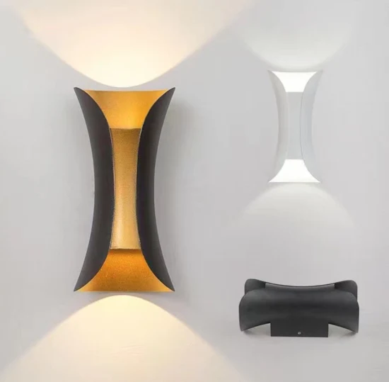 Nouvelle arrivée 6W 10W IP54 Applique décorative extérieure vers le haut et vers le bas de la lampe