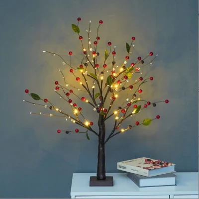 Lumières d'arbre LED mise en page de Thanksgiving paysage modélisation arbre lumineux fête de noël scène intérieure décoration de la maison lumières